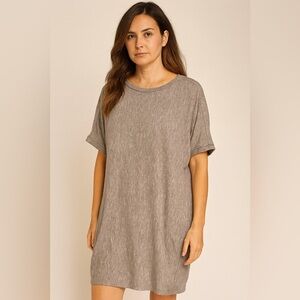 Michael Stars Mineral Wash Gray Tunic T-Shirt Dress Size Medium